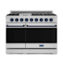 Thor Kitchen Gordon Ramsay 6.8 Cu. Ft. Free Standing Gas Range with Hidden Bake Element Stainless Steel / Navy Blue