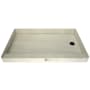 Tile Redi Redi Base 54" x 30" Rectangular Shower Base with Single Threshold and Right Drain Matte Black