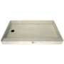 Tile Redi Redi Base 54" x 37" Rectangular Shower Base with Single Threshold and Left Drain Matte Black