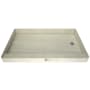 Tile Redi Redi Base 72" x 36" Rectangular Shower Base with Single Threshold and Right Drain Polished Chrome
