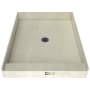 Tile Redi Redi Base 36" x 42" Rectangular Shower Base with Single Threshold and Center Drain Brushed Nickel