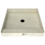 Tile Redi Redi Base 48" x 48" Square Shower Base with Single Threshold and Center Drain Matte Black