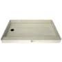 Tile Redi Redi Base 60" x 48" Rectangular Shower Base with Single Threshold and Left Drain Matte Black