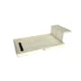 Tile Redi Base'N Bench 60" x 30" Rectangular Shower Base with Single Threshold and Left Drain Grey w/ Matte Black Drain