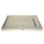 Tile Redi Redi Trench 30" x 48" Rectangular Shower Base with Single Threshold and Right Drain Polished Chrome