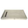 Tile Redi Redi Trench 34" x 60" Rectangular Shower Base with Single Threshold and Left Drain Brushed Nickel