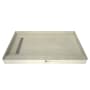 Tile Redi Redi Trench 34" x 60" Rectangular Shower Base with Single Threshold and Left Drain Polished Chrome