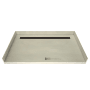 Tile Redi Redi Trench 63" x 38" Rectangular Shower Base with Barrier Free and Rear Drain Oil Rubbed Bronze