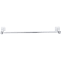 Top Knobs Aqua Bath 24 Inch Single Towel Bar Polished Chrome