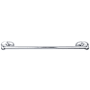 Top Knobs Edwardian Bath 30 Inch Single Towel Bar Oval Backplate Polished Chrome