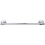 Top Knobs Edwardian Bath 30 Inch Single Towel Bar Plain Backplate Polished Chrome