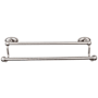 Top Knobs Edwardian Bath 30 Inch Double Towel Bar Oval Backplate Antique Pewter