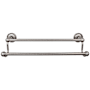 Top Knobs Edwardian Bath 30 Inch Double Towel Bar Ribbon Backplate Antique Pewter