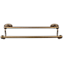 Top Knobs Edwardian Bath 30 Inch Double Towel Bar Oval Backplate German Bronze