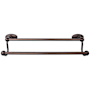 Top Knobs Edwardian Bath 30 Inch Double Towel Bar Oval Backplate Oil Rubbed Bronze