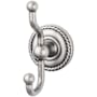 Top Knobs Edwardian Bath Double Robe Hook Antique Pewter