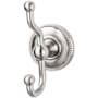 Top Knobs Edwardian Bath Double Robe Hook Brushed Satin Nickel