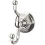 Top Knobs Edwardian Bath Double Robe Hook Brushed Satin Nickel