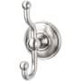 Top Knobs Edwardian Bath Double Robe Hook Brushed Satin Nickel