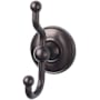 Top Knobs Edwardian Bath Double Robe Hook Oil Rubbed Bronze