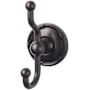 Top Knobs Edwardian Bath Double Robe Hook Oil Rubbed Bronze