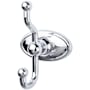 Top Knobs Edwardian Bath Double Robe Hook Polished Chrome