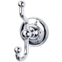 Top Knobs Edwardian Bath Double Robe Hook Polished Chrome