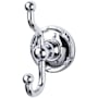 Top Knobs Edwardian Bath Double Robe Hook Polished Chrome