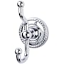 Top Knobs Edwardian Bath Double Robe Hook Polished Chrome