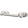 Top Knobs Edwardian Bath Toilet Paper Holder Oval Backplate Brushed Satin Nickel