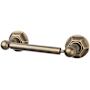 Top Knobs Edwardian Bath Toilet Paper Holder Hex Backplate German Bronze