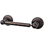 Top Knobs Edwardian Bath Toilet Paper Holder with Beaded Backplate Oil Rubbed Bronze
