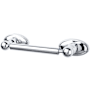 Top Knobs Edwardian Bath Toilet Paper Holder Oval Backplate Polished Chrome