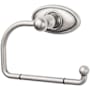 Top Knobs Edwardian Bath Tissue Hook Oval Backplate Antique Pewter