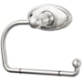 Top Knobs Edwardian Bath Tissue Hook Oval Backplate Brushed Satin Nickel