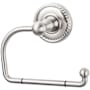 Top Knobs Edwardian Bath Tissue Hook Rope Backplate Brushed Satin Nickel