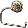 Top Knobs Edwardian Bath Tissue Hook Beaded Backplate German Bronze