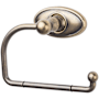 Top Knobs Edwardian Bath Tissue Hook Oval Backplate German Bronze