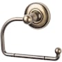 Top Knobs Edwardian Bath Tissue Hook Plain Backplate German Bronze