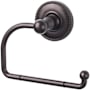 Top Knobs Edwardian Bath Tissue Hook Beaded Backplate Oil Rubbed Bronze