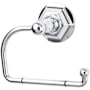 Top Knobs Edwardian Bath Tissue Hook Hex Backplate Polished Chrome