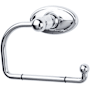 Top Knobs Edwardian Bath Tissue Hook Oval Backplate Polished Chrome