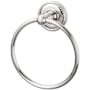 Top Knobs Edwardian Bath Towel Ring Rope Backplate Brushed Satin Nickel