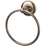 Top Knobs Edwardian Bath Towel Ring Plain Backplate German Bronze