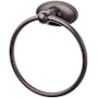 Top Knobs Edwardian Bath Towel Ring Oval Backplate Oil Rubbed Bronze