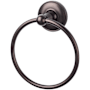 Top Knobs Edwardian Bath Towel Ring Plain Backplate Oil Rubbed Bronze