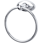 Top Knobs Edwardian Bath Towel Ring Oval Backplate Polished Chrome