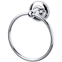Top Knobs Edwardian Bath Towel Ring Plain Backplate Polished Chrome