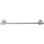 Top Knobs Edwardian Bath 18 Inch Single Towel Bar Hex Backplate Brushed Satin Nickel