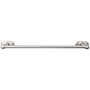 Top Knobs Edwardian Bath 18 Inch Single Towel Bar Oval Backplate Brushed Satin Nickel